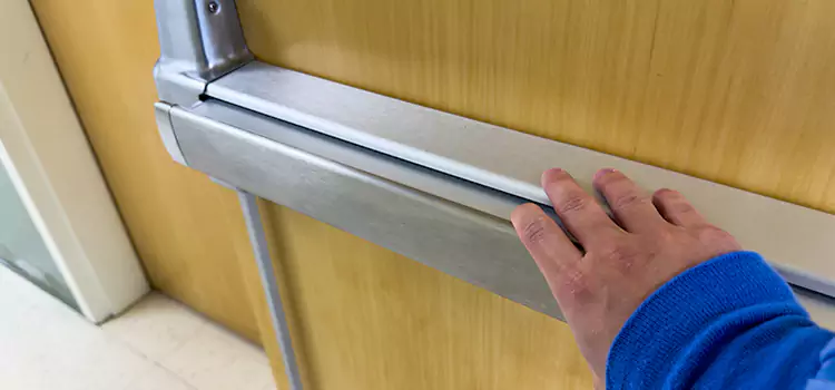 Installing a Push Bar on a Door Paragould